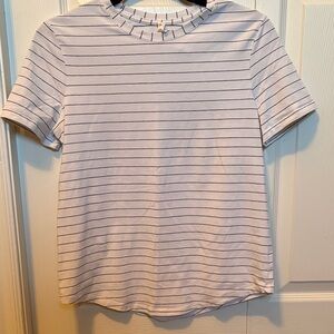 Lululemon Striped White and Black Women's Top